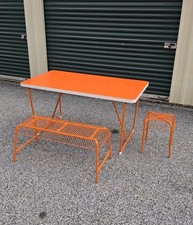 Vintage IKEA Rydebäck & Västerön Patio Set (3-Piece, Orange) – Rare picture
