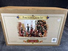 Grandeur Noel Porcelain Choir Set Collector's Edition 2003 Vintage Holiday Mint picture