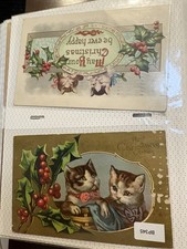 36 Vintage Christmas & Greeting Postcards Lot — Early 1900s, Used picture
