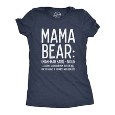 Womens Mama Bear Definition T Shirt Funny Mothers Day Gift Best Mom Novelty Tee picture