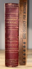 Rare 1859 Leather Hardback The Mother's Journal Family Visitant Women Wife Book picture