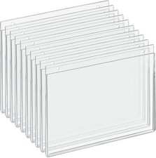 Azar 162715 Acrylic Horizontal Wall Mount Sign Holder, 10 Count, 11 in W x 8.5 i picture