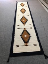 Southwest Navajo Kilim Rug Native American Indian Tribal Wool Runner Rug 2x8 picture