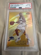 Mark Jackson 1998-99 Fleer Brilliants 24KT Gold #94TG Pacers SSP Rare #/24 PSA 8 picture