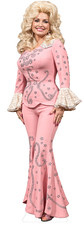 Dolly Parton 1970s Modern Pink Rhinestone Outfit Life Size 5'4 Cutout Standee picture