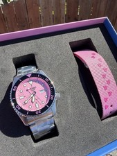 Seiko 5 x pink panther collab stainless steel 38mm men’s watch 1/9999 picture