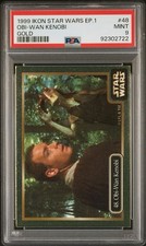 Obi-Wan Kenobi 1999 Ikon Star Wars Episode 1 Gold PSA 9 Mint #48 picture