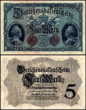 Germany 5 Mark, 1914, P-47, Used picture