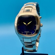 FOSSIL BIG TIC JR-8141 Men’s Vntg Ana-Dig Watch Scrolling Numbers Works New Batt picture