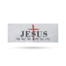 Jesus the Way the Truth the Life Vinyl Decal Christian Faith Biblical picture