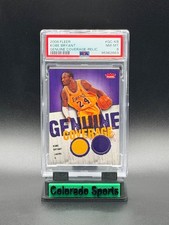 KOBE BRYANT 2008-09 Fleer Genuine Coverage Dual Game-Worn Patches PSA 8 picture