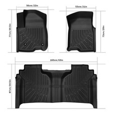 Alfombrillas de coche para Chevy Silverado/GMC Sierra 1500 2019-2024 picture