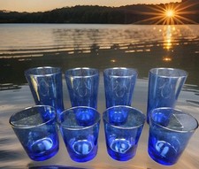 Anchor Hocking Cobalt Blue Glass Tumbler 4- 16oz 6