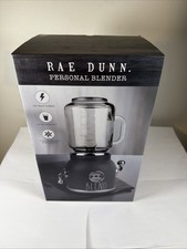Rae Dunn Personal Blender Gray 17 oz Glass Mason Jar 350 Watt Kitchen Brand New picture