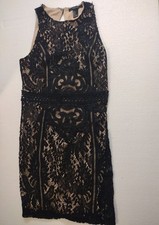 Forever 21 Dress Womens Small Black Lace Cocktail Mini Sleeveless Bodycon picture