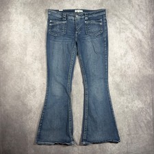 Vtg Almost Famous Jeans Womens 13 Bootcut Flare Y2K Stretch Denim Low Rise picture