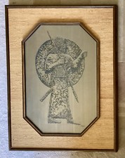 VTG Huge Original Oil Painting on Canvas Of an Ancient King/Warrior Signed Askew picture