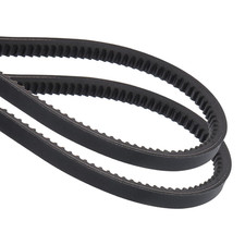 2Pcs AX100 EPDM V-Belt, Raw Edge Cogged Industrial Rubber V Belt 1/2