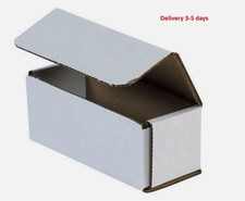 100 - 5x5x4 White Corrugated Shipping Mailer Packing Box Boxes picture