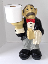 Vintage Butler Toilet Paper Holder 17 Inch Resin Plastic picture