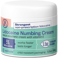 WELMATE Pain Relief, 5% Lidocaine Numbing Cream, 5.5oz picture
