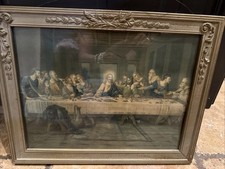 Vintage Brunozetti “The Last Supper” Lithograph in Original Mid-Century Frame picture