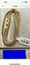 10Kt Real Gold Cuban Link Chain 12.2Grams  4.6mm 22” Brand New with Tag picture