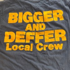 Vintage 1987 Def Jam Tour Shirt Bigger and Deffer Local Crew LL Cool J Hanes picture