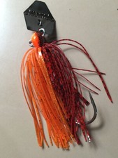 Zman Chatterbait Elite 3/8oz 5 Count Gamakatsu 5/0 Hook,Fire Craw,Hand Tied picture