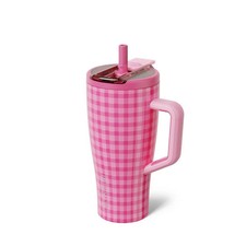 BruMate 30fl oz Stainless Steel Era Flip Water Bottle - Pink Gingham picture