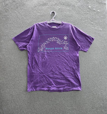 VINTAGE Rogue River 1986 Men Shirt XL Purple Single Stitch Made in USA Graphic picture