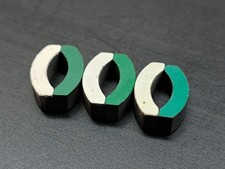Near MINT Vintage Aurora T-Jet Thunderjet HO Slot Car White and Green Magnets  picture