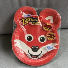 RARE Zoo Pals Zoo paper Plates 2006 Edition NEW Sealed Set of 20 various animals picture