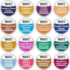 Maud's Super Flavored Coffee Pods Variety Pack 80 ct 16 M Roast Assorted Flavors picture