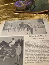 Champion Racehorse- CARRY BACK picture