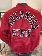 Vintage 70’s Arkansas State Red Wolves Indians Swingster USA Men’s Jacket XL picture