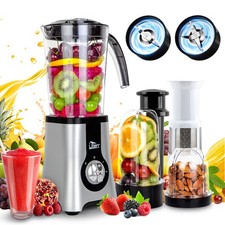Uten 380W Smoothie Blender 5 Cups Pulse 0/1/2 Speed 2-in-1 Wet Dry Juicer Mixer picture