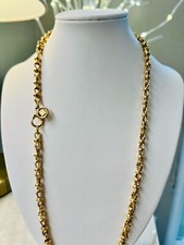 Vintage Givenchy Chain Necklace Gold Plated 24.5