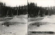 Lioness Geyser Y.N.P. Yellowstone National Park 1909 RPPC Photo Postcard COPY picture