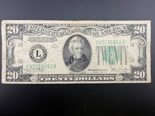 1934 D U.S. $20 Dollar San Francisco Banknote  FR# 2058  BH-778 picture