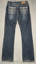 Shyanne Arabian Jeans Womens Size 6 (29x34) Mid Rise Bootcut Floral Embroidery picture