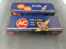 2 sets of 8 New AC 45FD & 86T spark plugs 1957 1959 Antique Obsolete Vintage USA picture