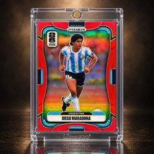DIEGO MARADONA ARGENTINA RED PRIZM 15/50 2026 PANINI FIFA WORLD CUP RS1 picture