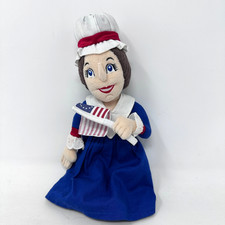 Creation Station Famous Bean Betsy Ross Doll Historical Flag Upholsterer Girl 8