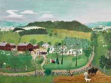 Grandma Moses Goes to the Big City  : Archival Quality Art Print 17x22 picture