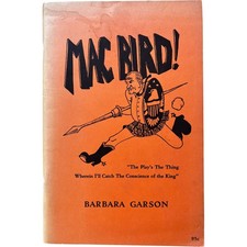Barbara Garson Mac Bird 1st Edition Political Satire Play 1966 picture