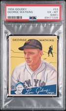 1934 Goudey George Watkins #53 PSA 6 picture