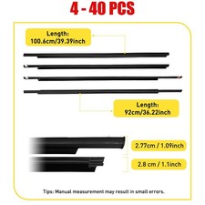 4-40X Weatherstrip Door Window Trim Seal Belt Front Rear Fit 04-09 Toyota Prius picture