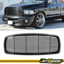 Fits 02-05 Dodge Ram 1500 2500 3500 Black Horizontal Billet Front Bumper Grille picture