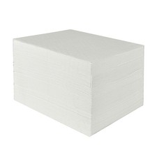 Aain® AA003 Absorbent Mat Pad Heavyweight Oil Absorbent Pads,15 x 20,White 100pc picture